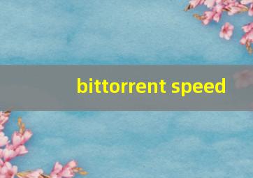 bittorrent speed